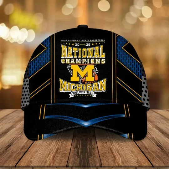 Discover Wolverines 2026 Basketball National Champions Classic Cap