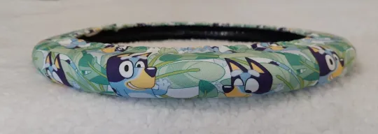 Discover Standard Size BlueyDad Steering Wheel Cover