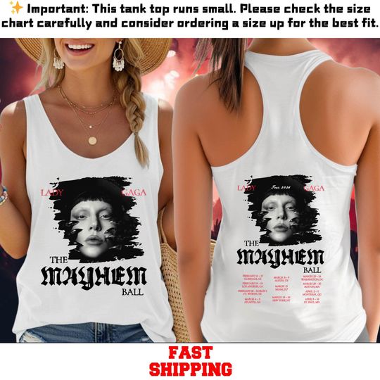 Discover Ld ga Tour 2026 Tank Top, Ld ga Graphic Tank Top, The Mayhem Ball Tour Tank Top, Ld ga The Mayhem Ball Tour,Ld ga Tour Merch