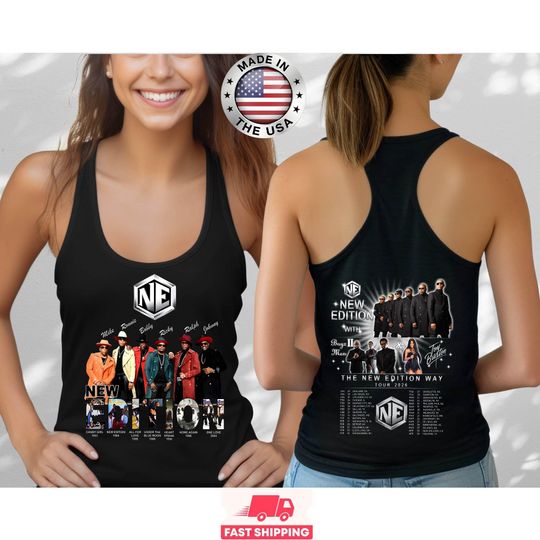 New Edition 2026 World Tour Racerback Tank Top, Concert Gift