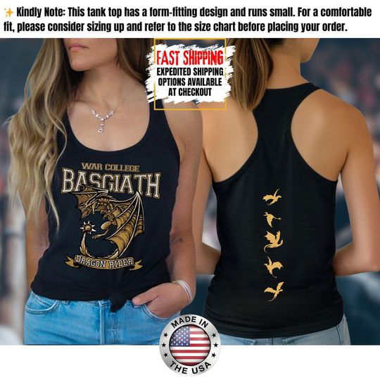 Fourth Wing Tank Top, Basgiath War College Tank Tee, Bookish Tank Tops, Xaden Riorson, Gifts For Readers, Book Lovers Tee