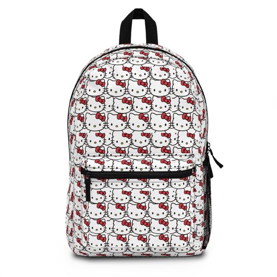 Hello Kitty Themed Backpack for Kids, Cute School Bag, Fun Travel Backpack, Gift for Cat Lovers