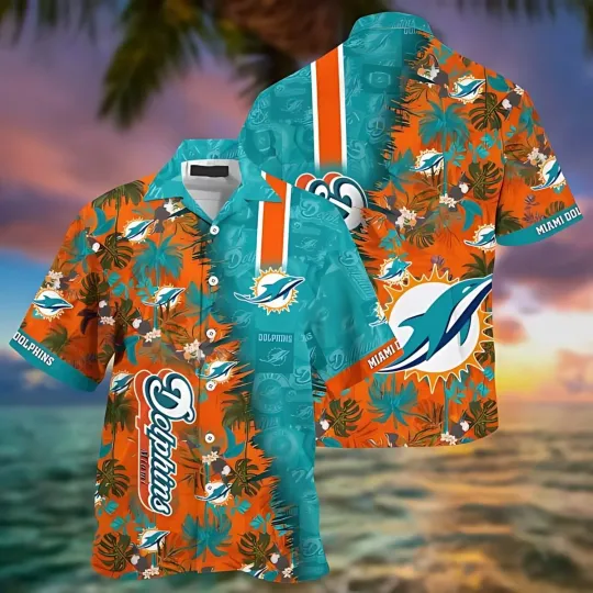 Miami Dolphins Island Spirit Hawaiian Shirt, Gift For football Fan