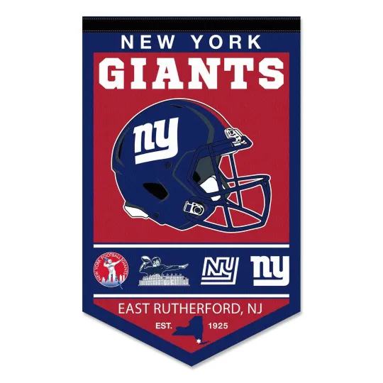 Discover New York Giants Heritage Logo Banner Flag