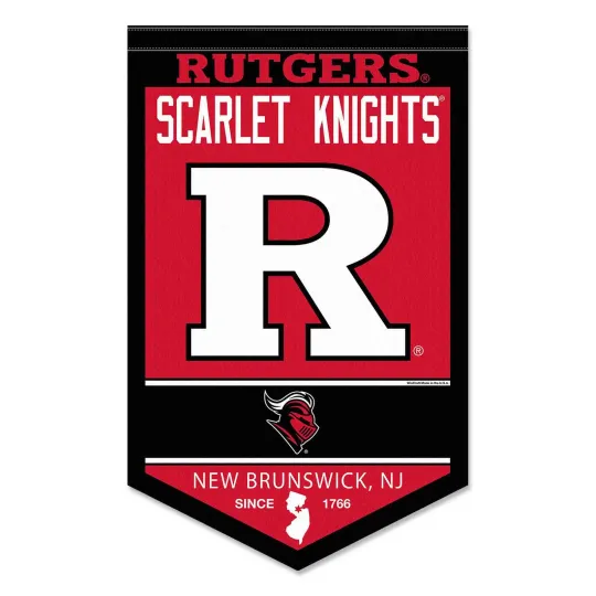 Rutgers Heritage Logo History Banner Pennant