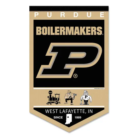 Purdue Boilermakers Heritage Logo Banner Pennant