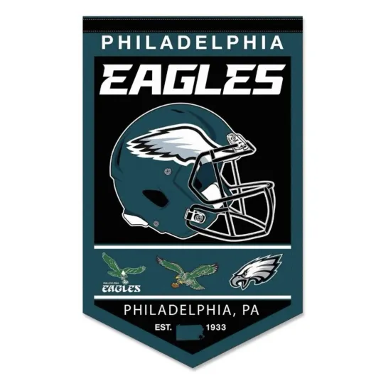 Philadelphia Eagles Heritage Logo Banner Flag