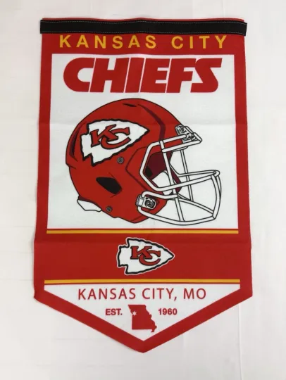 Kansas City Chiefs Heritage Logo Banner