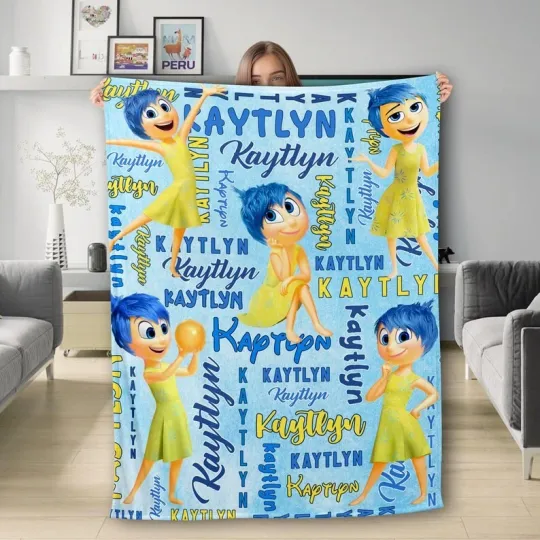 Discover Disney Personalized Inside Out 2 Fleece Blanket, Magic World