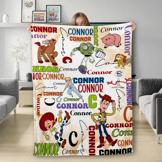Discover Disney Personalized Toy Story Fleece Blanket, Magic World