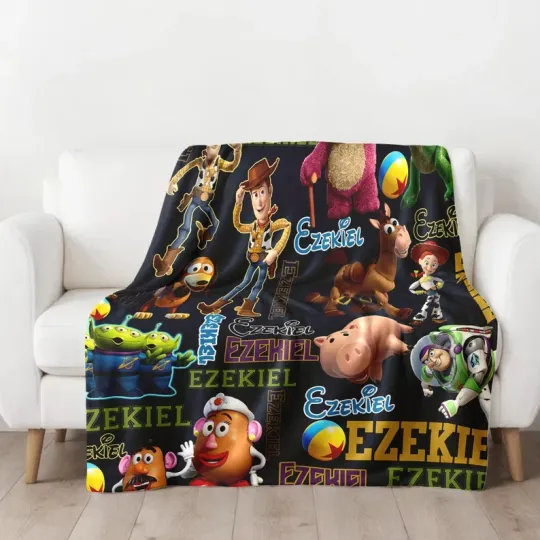 Discover Disney Personalized Toy Story Fleece Blanket, Magic World