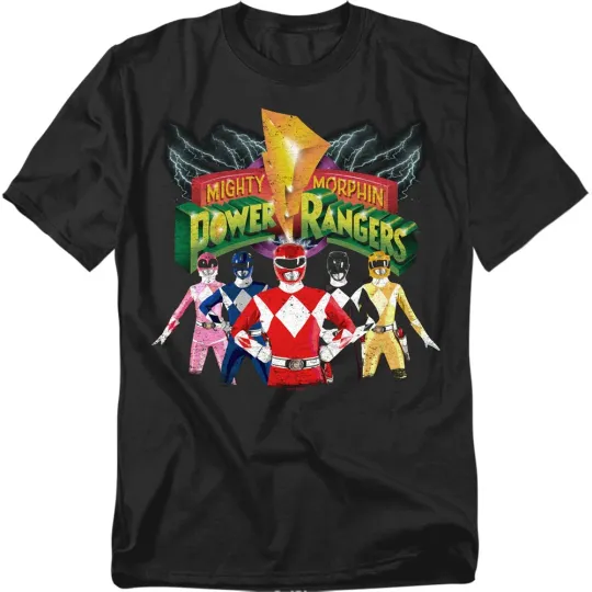 Power Rangers Mighty Morphin Unite Adult T-Shirt