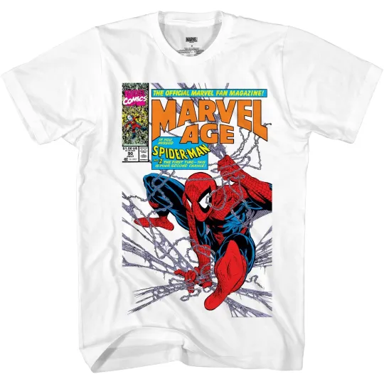 Discover Spider-Man 90s Marvel Age Adult T-Shirt