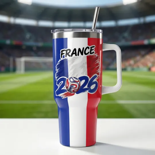 France World Cup 2026 Tumbler 40oz, World Cup 2026 National Team Tumbler 40oz