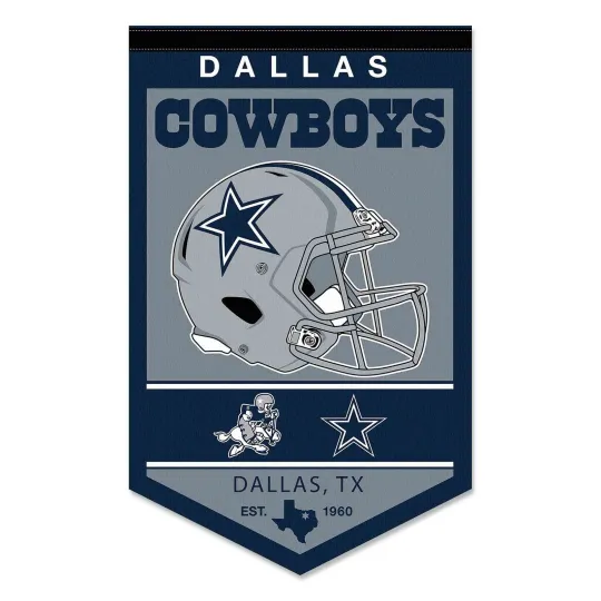 Dallas Cowboys Heritage Logo Banner Flag