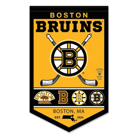 Boston Bruins Heritage Logo Banner Flag