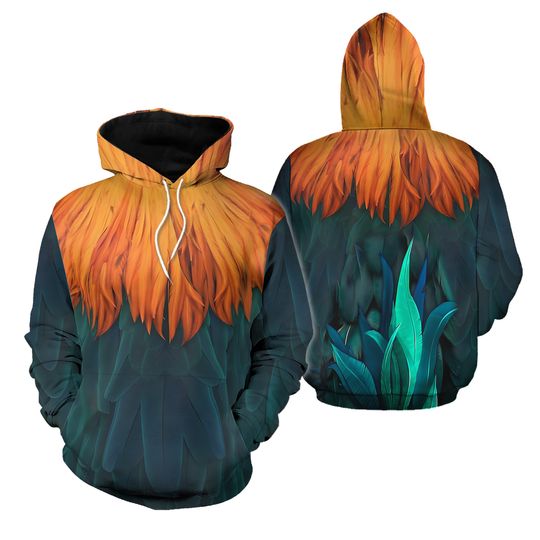 Hei Hei Rooster Costume 3D T-Shirt, Moana Halloween Costume Hoodie, Hei Hei Chicken Cosplay Shirt, Rooster Hei Hei Sweatshirt