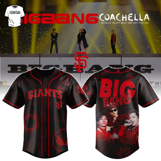 San Francisco Giants x BigBang Coachellla Valley Music and Arts Festival Coachellla Baseball Jersey