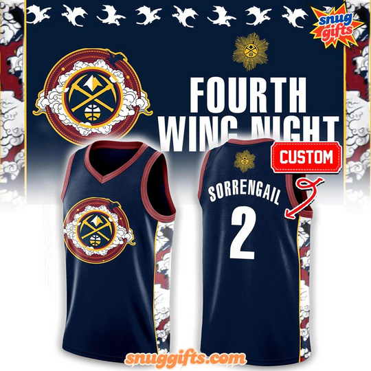 Denver Nuggets Fourth Wing Night Limited Edition Personalized Basketball Jersey