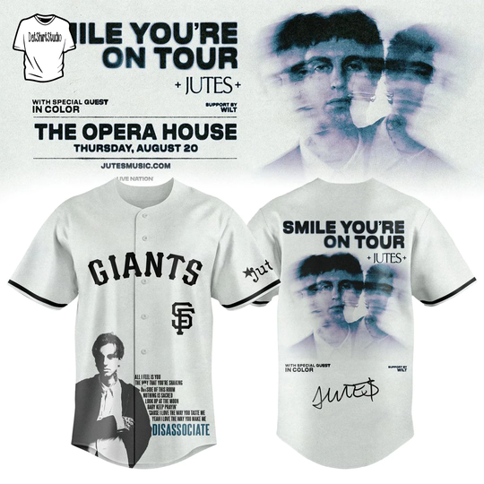 San Francisco Giants x Jutes Smile You’re On Tour Baseball Jersey
