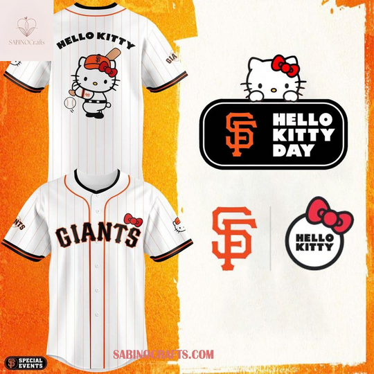 San Francisco Giants 2026 Hello Kitty Day Game Baseball Jersey