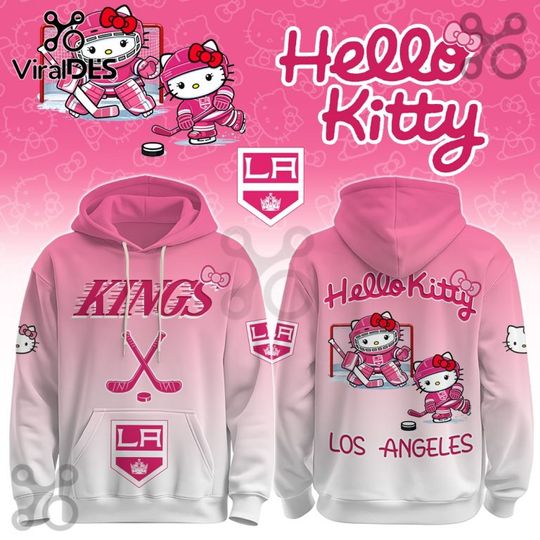 Discover Los Angeles Kings x Hello Kitty Hoodie Joggers Set, Hockey Fan Outfit, Father's Day Gift