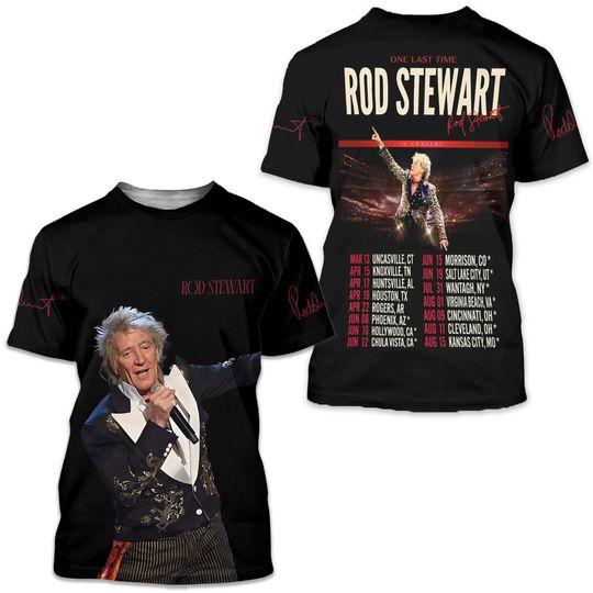 One Last Time Rod Stewart AOP 3D T-Shirt