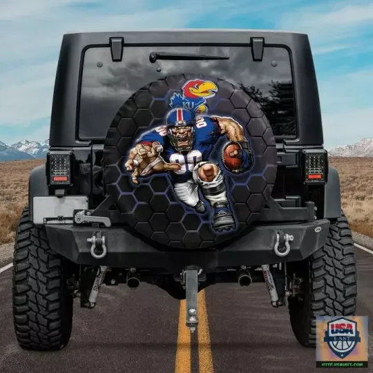 Kansas Jayhawks Mascot Spare Tire Cover