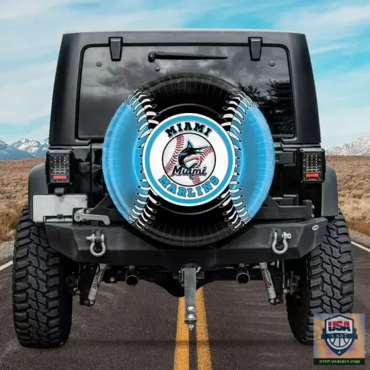 Miami Team Marlins Spare Tire Cover