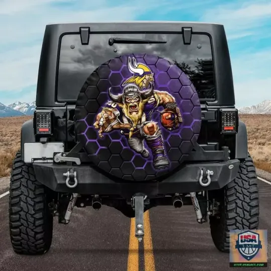 Minnesota Vikings Mascot Spare Tire Cover