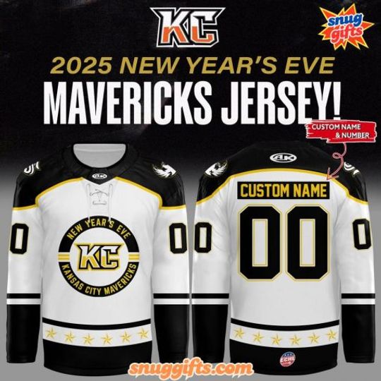 2025 New Year’s Eve Kansas City Mavericks Limited Edition Hockey Jersey