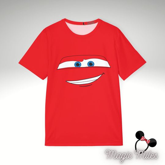 Lightning McQueen Race Car T-Shirt, Cars 95 Face Shirt