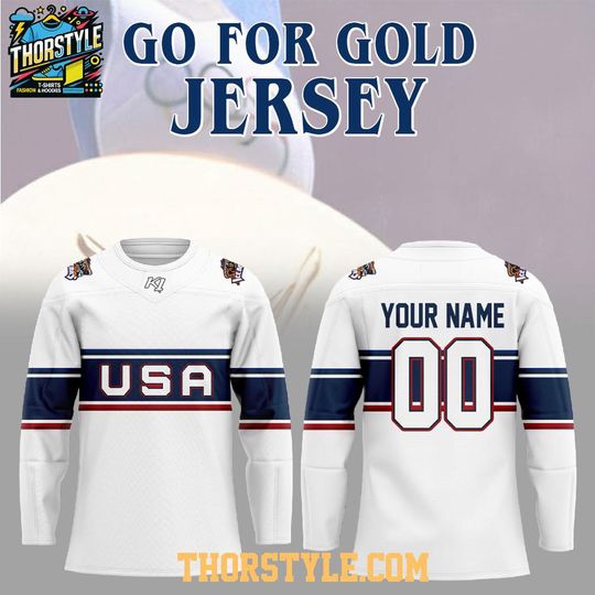 Custom Knoxville Ice Bearss USA 2026 Winter Olympics Go For Gold Hockey Printed Shirt