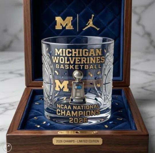 Discover [No box] Michigan Champions 2026 Whiskey Glass