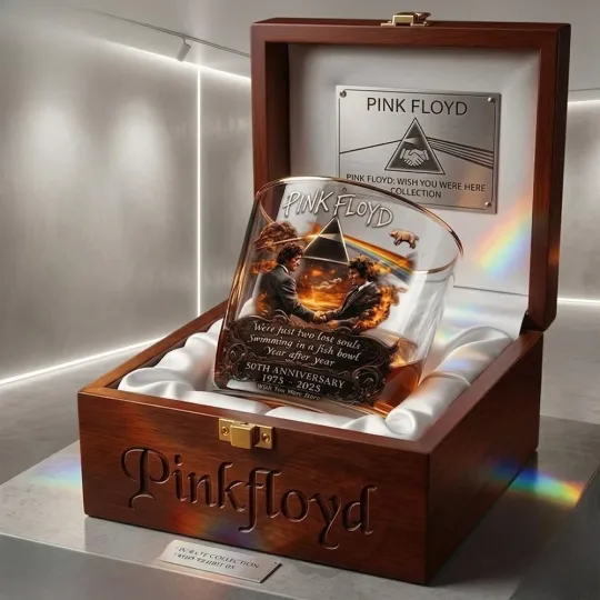 Pink Floyd 50th Anniversary Whiskey Glass