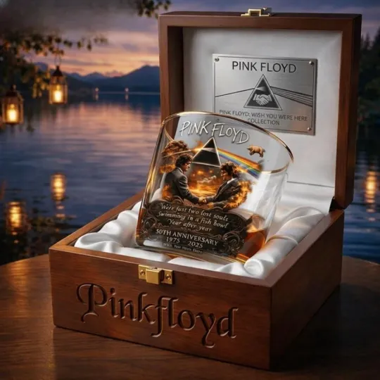[No box] Pink Floyd Wish You Were Here 50Th Anniversary Whiskey Glass 2026