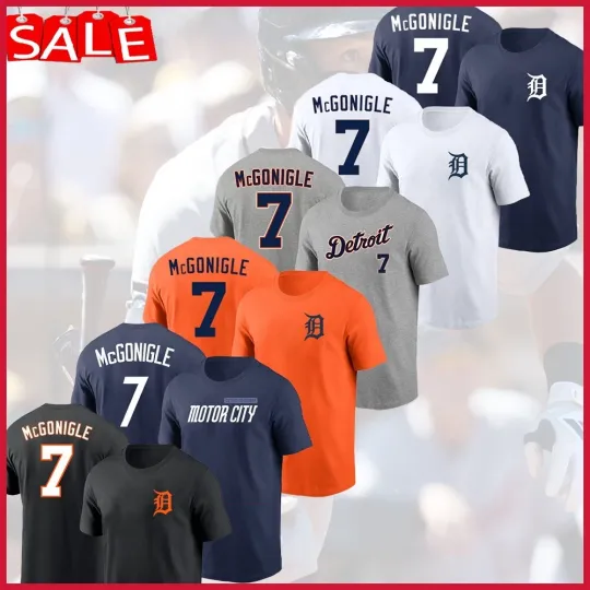 Kevin McGonigle #7 Detroit Tigers 2026 Player Name & Number