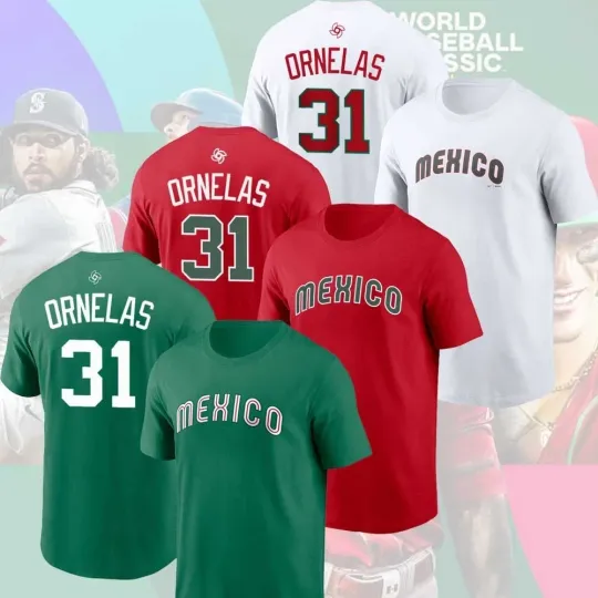 Discover Julian Ornelas #31 Mexico Baseball Team 2026 World Baseball Classic