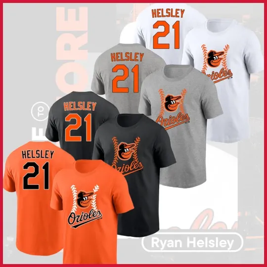 Discover HOT - Ryan Helsley #21 Baltimore Team 2026 Player Name & Number Fan Look