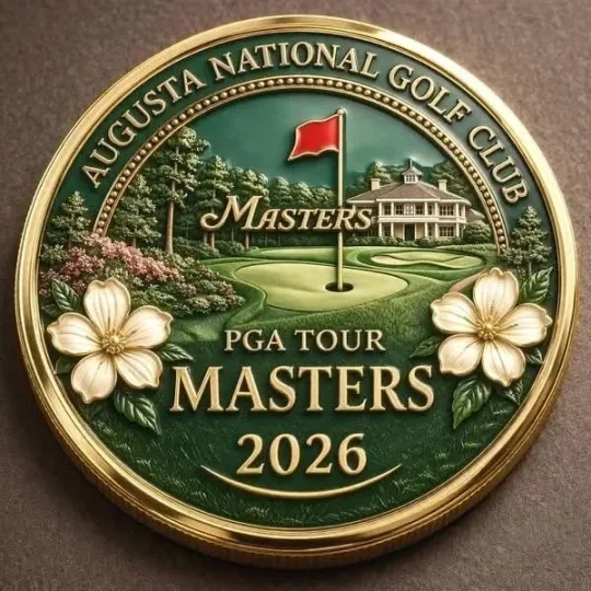 2026 Masters Golf Tournament Challenge Coin Augusta National Tour Souvenir