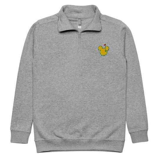 Mouse-ters Mickey Golf Tournament Inspired Embroidered Fleece Quarter Zip Pullover | Subtle Disney Golf Sweatshirt