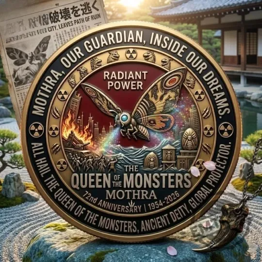 Discover Mothra Queen Of The Monsters Coin