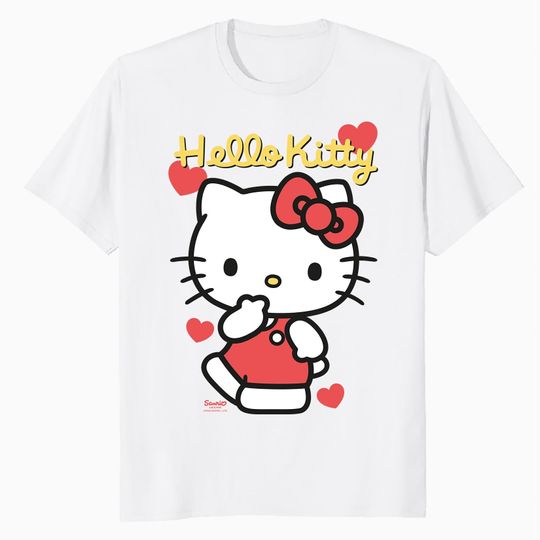 Hello Kitty Cheeky Valentines Sweet Cute Love Pose T-Shirt