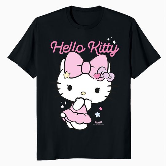 Hello Kitty Charmmy Stars Sweet Cute Character Pose T-Shirt