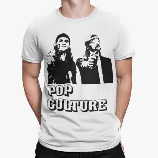 Kevin Smith Jay and Silent Bob Pop Culture Fiction Remix T-Shirt