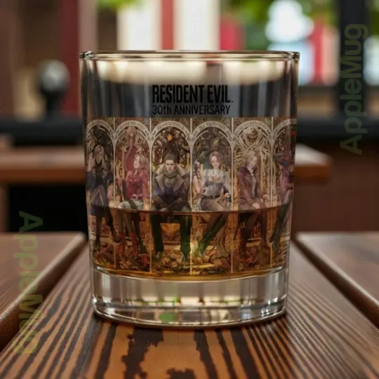 Discover Resident Evil 30th Anniversary Whiskey Glass