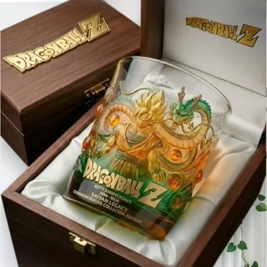 Dragon Ball Z 40th Anniversary Saiyan Legacy Whiskey Glass
