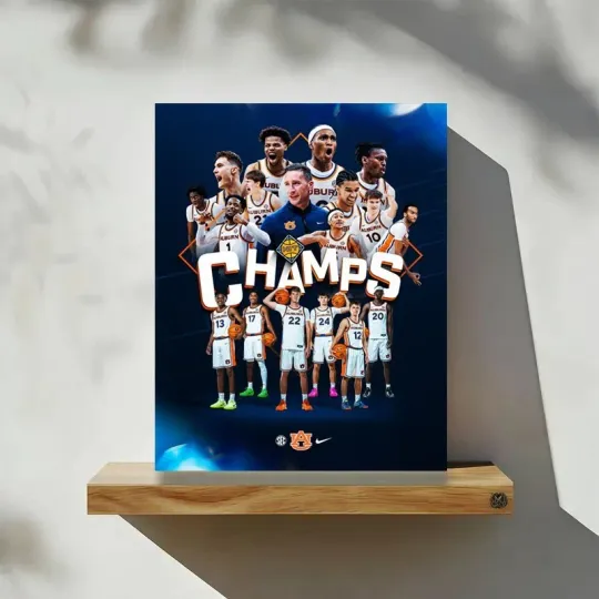 Discover Auburn Tigers Men’s Basketball 2026 NIT Champions Poster