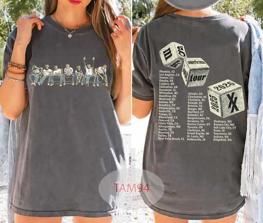 Machine Gun Kelly MGK Lost Americana Tour 2025 2026 Shirt, MGK Lost Americana Concert 2 Sided Unisex Tee