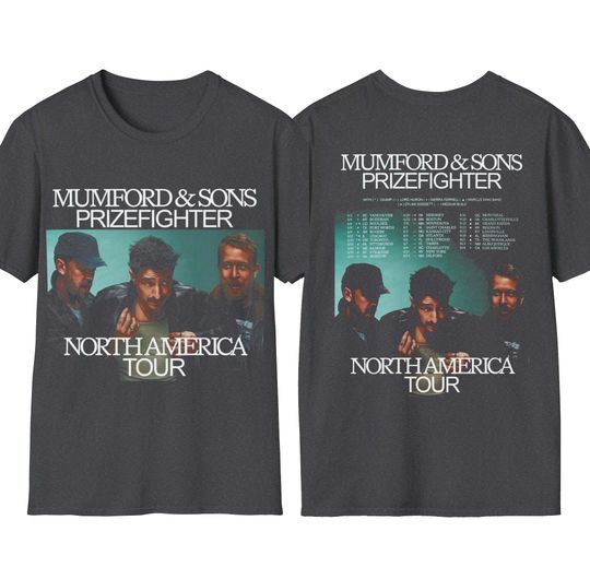 Mumford And Sons Prizefighter North America Tour 2026 Unisex T Shirt, yputhshirt, sweatshirt, hoodie, merch apparel